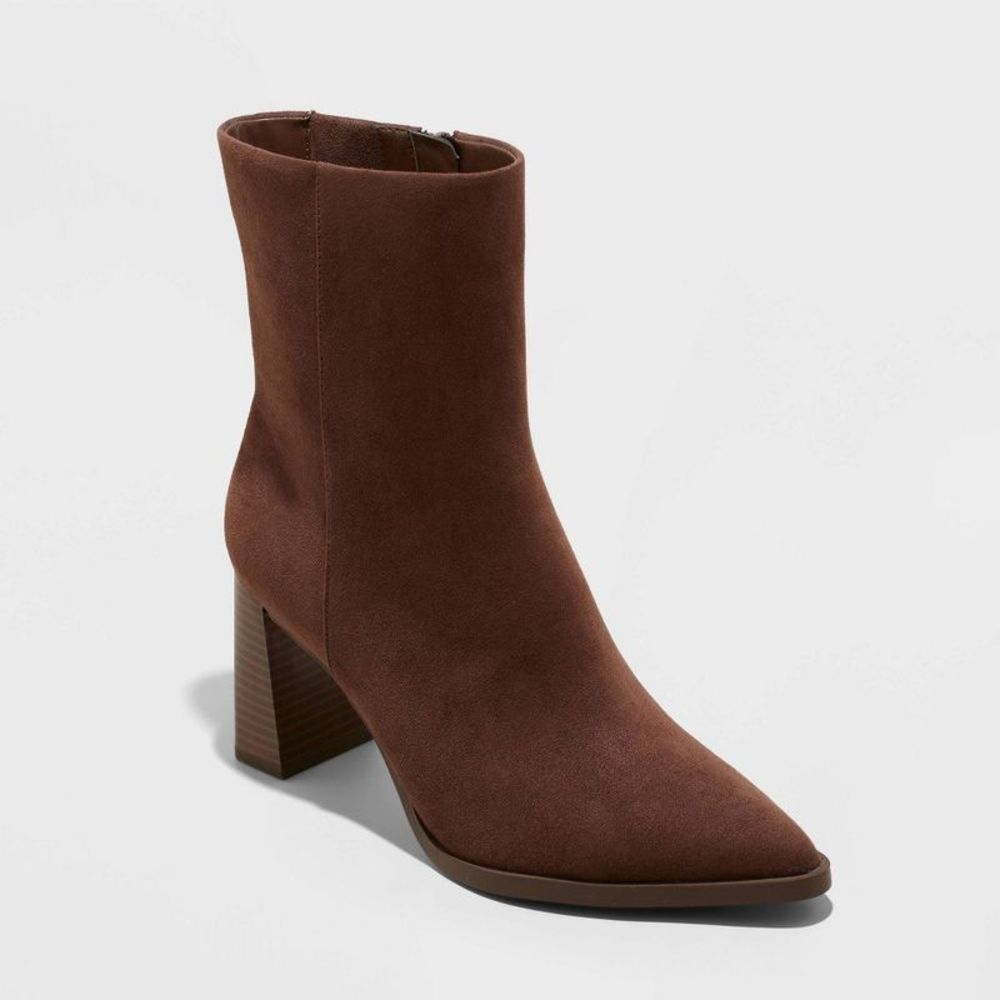 Women's Thora Dress Boots - A New Day Brown 8